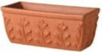 Terra Cotta Roman Clay Window Box, 12-In. (Pack of 3)