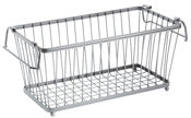 InterDesign 63276 12" Silver York Lyra Basket