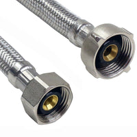 Lasco 1/2 in. Compression X 7/8 in. D Ballcock 16 in. Braided Stainless Steel Toilet Supply Line