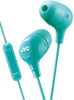 Jvc Hafx38mg Green Marshmallow Inner Ear Headphones With Mic & Remote