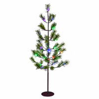 Australian Pine LED Tree, Twinkling Multi-Color LED Lights, 4-Ft.