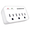 Monster Just Power It Up 0 ft. L 3 outlets Surge Protector White 1200 J