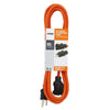 Prime Outdoor 10 ft. L Orange Extension Cord 16/3 SJTW