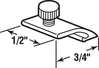 Prime-Line  Mill  Aluminum  Panel Clip  For 1/2 inch 4 pk