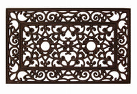 Rubber Doormat, Bronzed, 18 x 30-In.