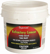 Sodium Silicate Firebrick Refractory Cement, 64-oz.