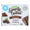 Simply Delish Chocolate Pudding & Pie Filling  - Case of 6 - 1.7 OZ