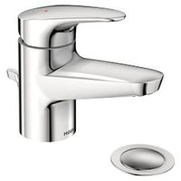 Chrome one-handle lavatory faucet