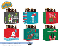 Paper Images Assorted Beer Bottle Holiday Gift Bag (Pack of 36)