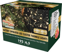 B/O 192l Twinkling Cluster Rice Light - Gr/Ww