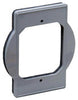 TayMac Rectangle Polycarbonate 1 gang Box Extension Ring Gray