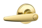 Schlage J40VDOV605 Bright Brass Privacy Dover Lever