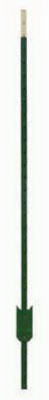 Studded Fence T-Post, Green, 7-Ft. (Pack of 5)