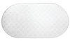 InterDesign Circlz 27-1/4 in. L X 15-7/16 in. W Clear PVC Bath Mat