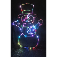 Celebrations  LED  Multi  48 in. Yard Decor  Micro Dot Silhouette Snowman