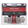 Ultra Hardware Stainless Steel Rekeyable Grade 3 KW1 Keyway Entry Knobs 1-3/4 in.