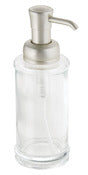 Interdesign 70425 13.2 Oz Clear/Satin Hamilton Soap Dispenser With Pump (Pack of 2)