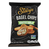 Stacy's Pita Chips Bagel Chips - Toastd Garlic - Case of 12 - 7 oz