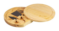 Picnic Time 7.5 in. L X 7.5 in. W X 1.2 in. Rubberwood Cheese Board