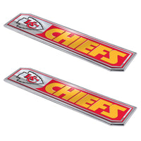 NFL - Kansas City Chiefs 2 Piece Heavy Duty Alumnium Truck Emblem Set