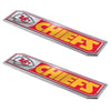 NFL - Kansas City Chiefs 2 Piece Heavy Duty Alumnium Truck Emblem Set