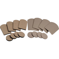 Shepherd Hardware Tan Felt/Plastic Slide Glides 16 pk