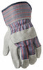 Leather Palm Gloves, Pearl Gray, 2-Pk., L