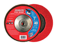 Diablo Steel Demon 7 in. Premium Zirconium Blend Bolt-On Flap Disc 40 Grit Ultra Coarse 1 pk