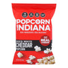 Popcorn Indiana Popcorn - Aged White Cheddar - Case of 12 - 5.75 oz.