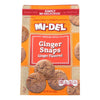 Mi-Del's Original Flavored Ginger Snaps Cookies  - Case of 8 - 10 OZ