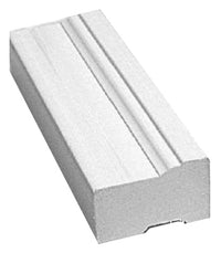 Brickmould, White PVC, 1.25 x 2-In. x 10-Ft.