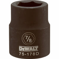 SAE Impact Socket, 6-Point, 3/4-In. Drive, 7/8-in.