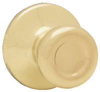 Kwikset  Mobile Home  Polished Brass  Steel  Passage Door Knob  3  Right or Left Handed