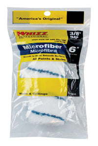 Whizz Microfiber 6 in. W X 3/8 in. Jumbo Mini Paint Roller Cover 1 pk