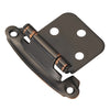 Hickory Hardware P244-OBH 2.630" X 1.936" Oil Rubbed Bronze Surface Self-Closing Flush Hinges 2 Count