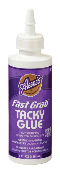 Aleene's Premium Quality 18338 4 Oz Fast Grab Tacky Glue (Pack of 3)