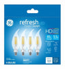 GE Refresh CAC E12 (Candelabra) LED Bulb Daylight 60 Watt Equivalence 4 pk