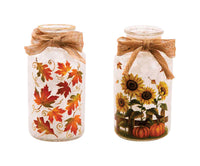 Light Up Fall Mason Jar (Pack of 4)