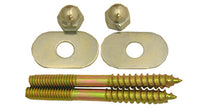 Toilet Closet Screws With Nuts & Washers, 1/4 x 2-1/2-In. (Pack of 6)