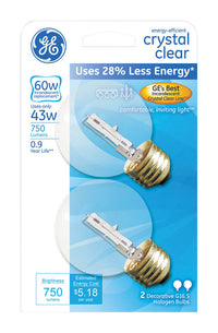 Bulb G16.5 43W Clr 2Pk (Pack Of 3)