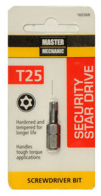 Torx Security Bit, TX25, 1-In.