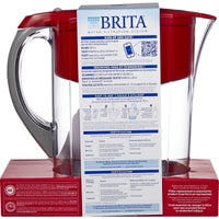 Brita  80 oz. Red  Pitcher  Plastic