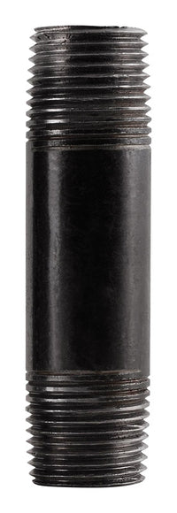 Pipe Decor  1/2 in. MPT   x 1/2 in. Dia. x 12 in. L MPT  Black  Steel  Pipe Decor Connector