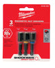 Milwaukee Shockwave 1-7/8 in. L Steel Nut Driver Set 3 pc