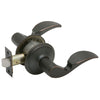 Schlage Avanti Series Aged Bronze Passage Lever 1-3/4 in.