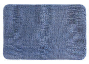 Interdesign 19214 30 X 20 Navy Heathered Frizz Comfort Bath Mat