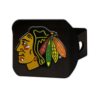 NHL - Chicago Blackhawks Black Metal Hitch Cover - 3D Color Emblem