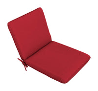 Casual Cushion  Red  Polyester  Seating Cushion  1.5 in. H x 19 in. W x 36 in. L