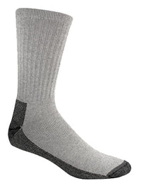 Work Socks, Grey, Men's XL, 3-Pk