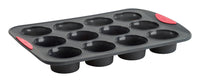 Trudeau  Maison  10 in. W x 14-7/16 in. L Muffin Pan  Coral/Gray  1 pk